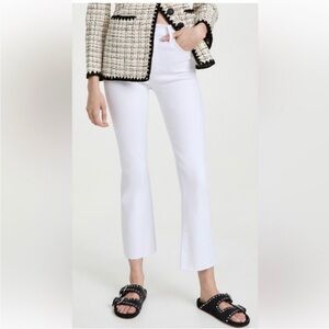 Pistola White Denim High Rise Cropped Jeans Size 29